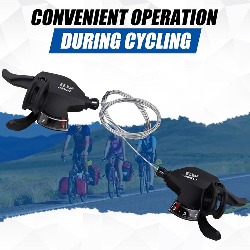 WEEROCK Bike Shifter Lever 24 Speeds 3x8 Thumb Gear Shift Lever for Mountain Bicycle - Image 5